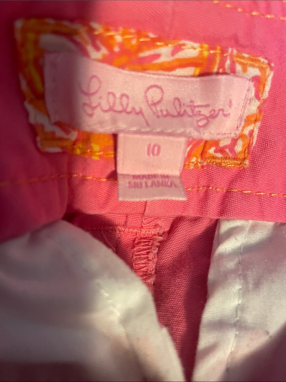 Lilly Pulitzer Pink Resort Fit Shorts Size 10 - Picture 6 of 7